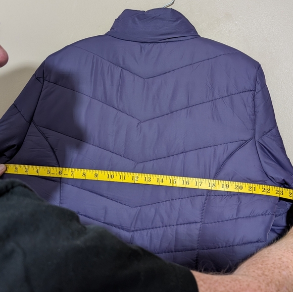 L.L. Bean Long Puffer Parka, Size:XL, Color:Purple - Picture 5 of 8